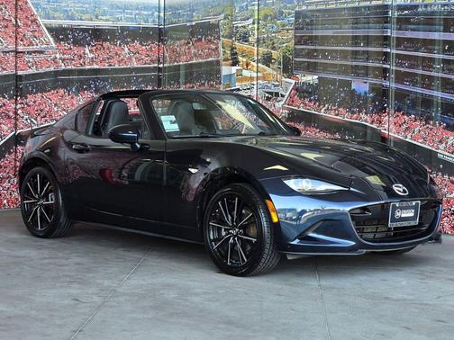 Deep Crystal Blue Mica 2025 Mazda MX-5 Miata RF Grand Touring