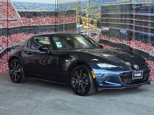 Deep Crystal Blue Mica 2025 Mazda MX-5 Miata RF Grand Touring