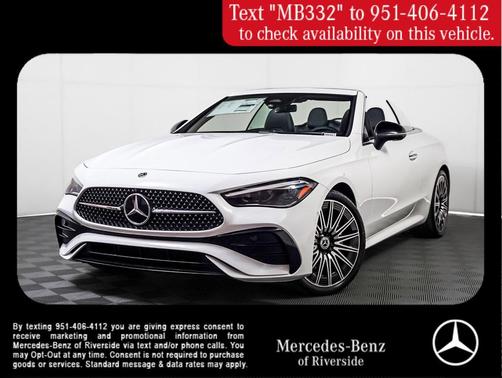 Polar White 2026 Mercedes-Benz CLE 300 4MATIC Cabriolet
