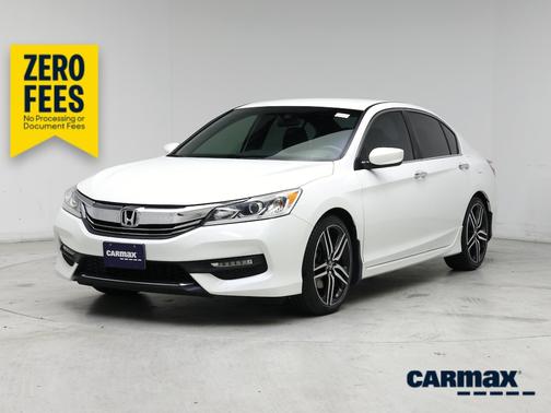 White 2017 Honda Accord Sport