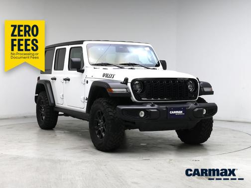 White 2025 Jeep Wrangler Willy's