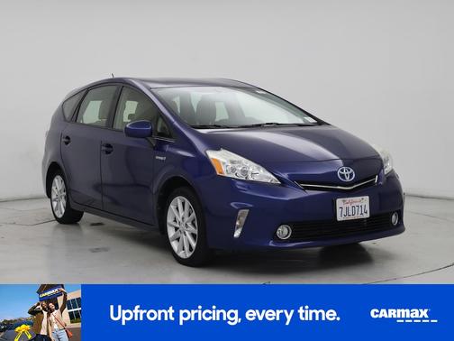 Blue 2014 Toyota Prius v Five