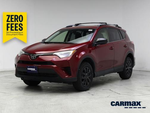 Red 2018 Toyota RAV4 LE