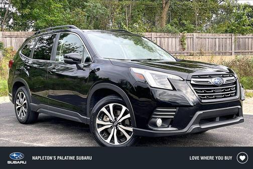 Crystal Black Silica 2023 Subaru Forester Limited