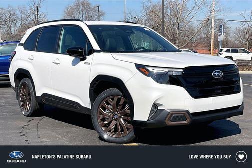 Crystal White Pearl 2026 Subaru Forester Hybrid Sport