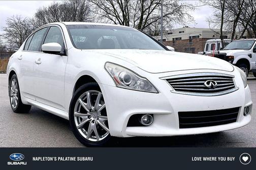 Moonlight White 2013 INFINITI G37x Base