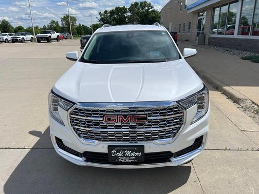 White Frost Tri-Coat 2023 GMC Terrain Denali