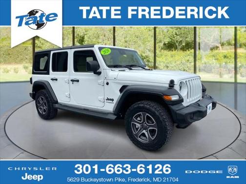 2020 Jeep Wrangler Unlimited Black and Tan 4X4
