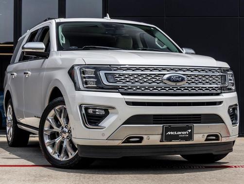 White Platinum Metallic Tri-Coat 2019 Ford Expedition Platinum