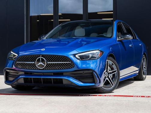 Blue 2022 Mercedes-Benz C-Class C 300 4MATIC