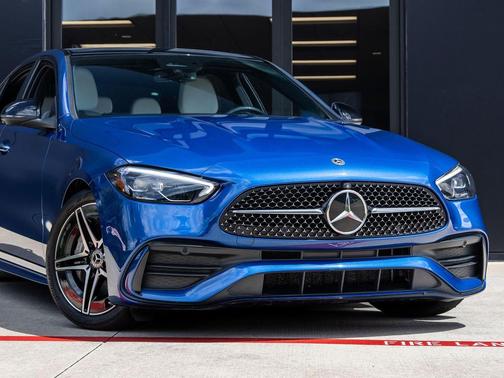 Blue 2022 Mercedes-Benz C-Class C 300 4MATIC