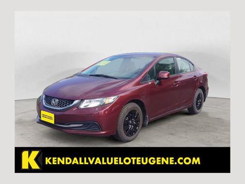 Maroon 2013 Honda Civic LX