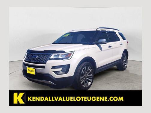 White Platinum Metallic Tri-Coat 2017 Ford Explorer Platinum