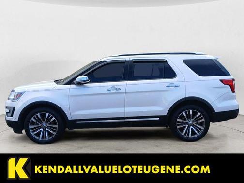 White Platinum Metallic Tri-Coat 2017 Ford Explorer Platinum