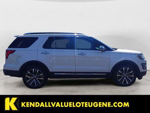White Platinum Metallic Tri-Coat 2017 Ford Explorer Platinum