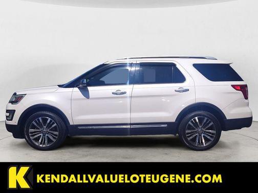 White Platinum Metallic Tri-Coat 2017 Ford Explorer Platinum