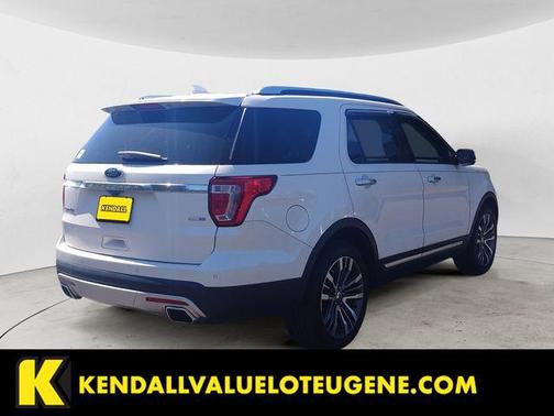 White Platinum Metallic Tri-Coat 2017 Ford Explorer Platinum
