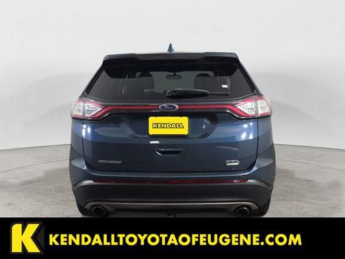 White Platinum Metallic Tri-Coat 2016 Ford Edge SEL