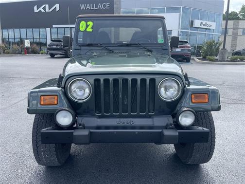 Green 2002 Jeep Wrangler Sahara