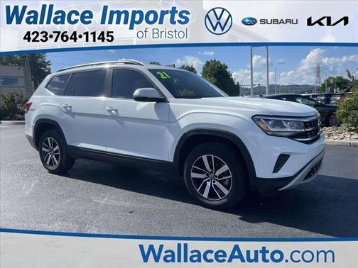 Pure White 2021 Volkswagen Atlas 2.0T SE