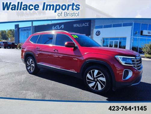 Aurora Red Metallic 2024 Volkswagen Atlas 2.0T SEL