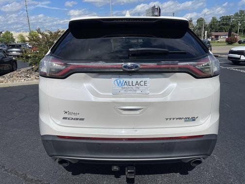 White Platinum Clearcoat Metallic 2017 Ford Edge Titanium