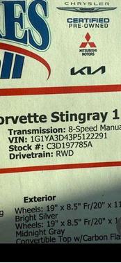 2023 Chevrolet Corvette Stingray w/1LT
