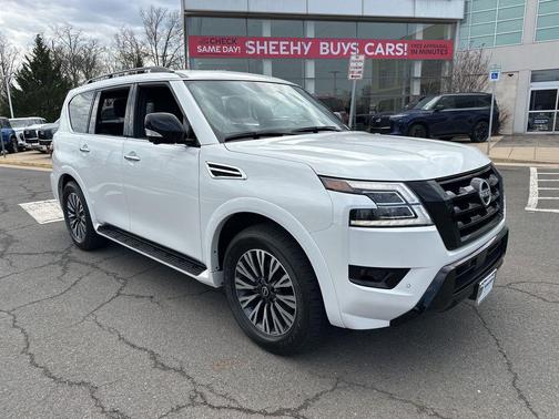 Aspen White Tricoat 2024 Nissan Armada SL 4WD