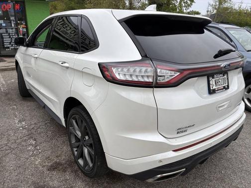 White Platinum Metallic Tri-Coat 2015 Ford Edge Sport