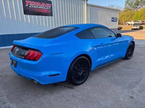 Blue 2017 Ford Mustang V6