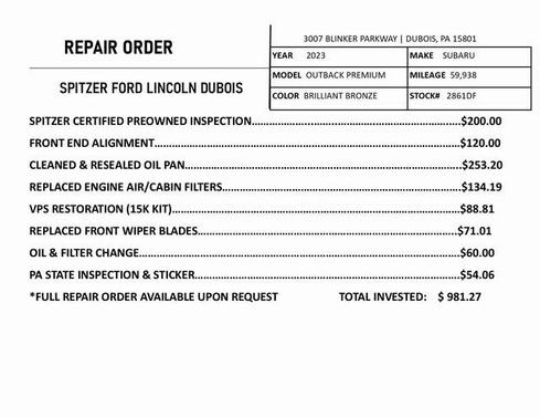 2023 Subaru Outback Premium