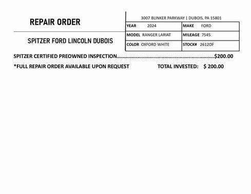 2024 Ford Ranger LARIAT