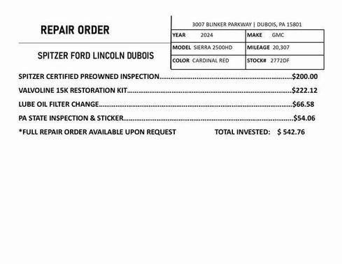 2024 GMC Sierra 2500 SLE