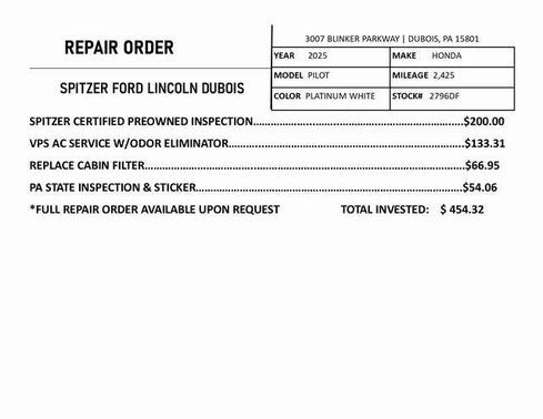 2025 Honda Pilot EX-L