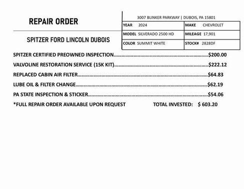 2024 Chevrolet Silverado 2500 Custom