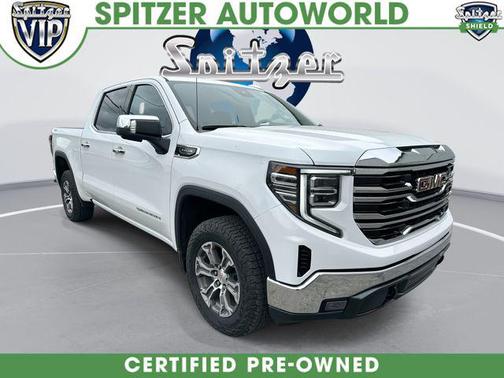 Summit White 2025 GMC Sierra 1500 SLT
