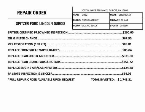 2022 Chevrolet Trailblazer LT