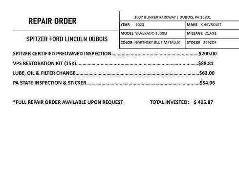 2023 Chevrolet Silverado 1500 LT