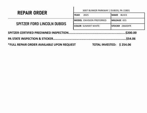 2025 Buick Envision Preferred AWD