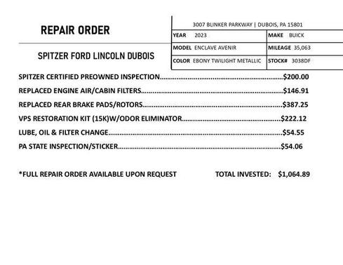 2023 Buick Enclave Avenir AWD