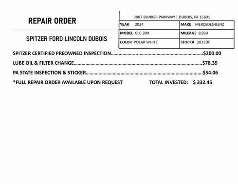 2024 Mercedes-Benz GLC 300 4MATIC