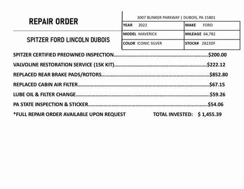2022 Ford Maverick XL