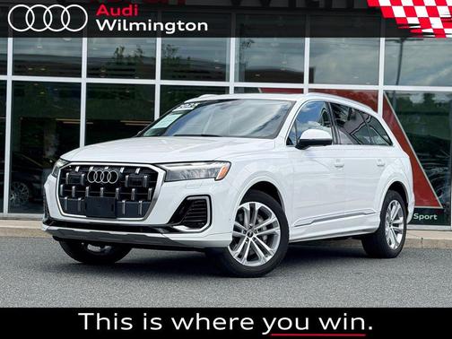 Carrara White 2025 Audi Q7 55 Premium Plus