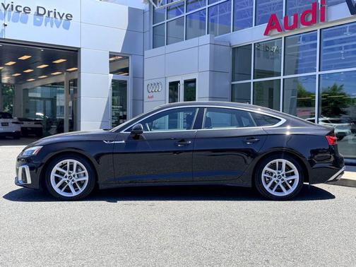 Mythos Black Metallic 2023 Audi A5 Sportback 45 S Line Premium Plus
