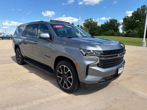 Satin Steel Metallic 2021 Chevrolet Suburban RST