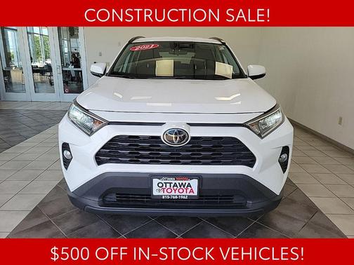 Super White 2021 Toyota RAV4 XLE