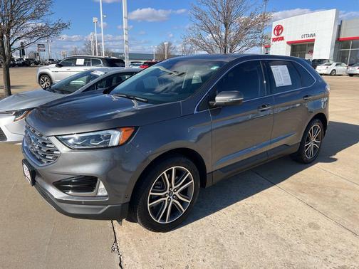Carbonized Gray Metallic 2021 Ford Edge Titanium
