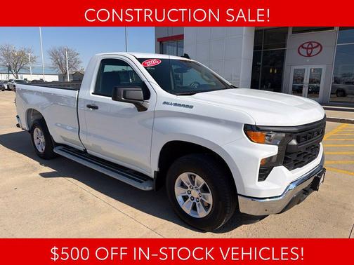 Summit White 2025 Chevrolet Silverado 1500 WT