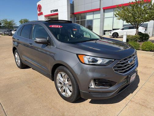 Carbonized Gray Metallic 2021 Ford Edge Titanium
