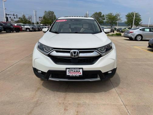 White Diamond Pearl 2018 Honda CR-V EX-L